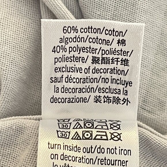 New Victoria's Secret Victoria Sport Tank Top Large Gray Glitter Logo Open Back - Picture 5 of 6